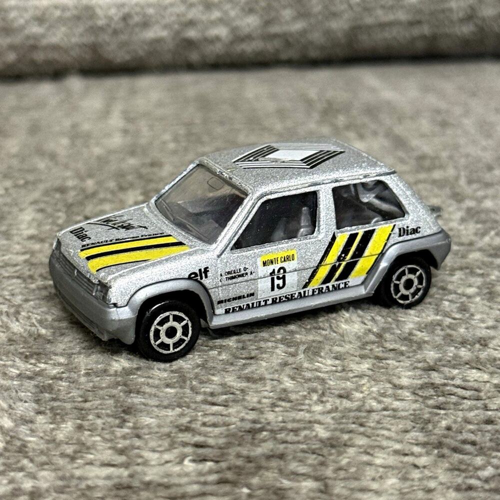 REAR Vintage Majorette Renault GT Turbo Mini Car